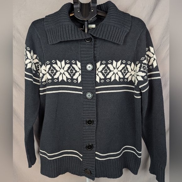 Studio Works Woman 1X black/white cardigan plus size - Picture 1 of 11